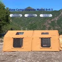 Grande tente de camping gonflable 9 ㎡   9.5 ㎡   Tente extérieure spacieuse multifonctionnelle pour grande famille, imperméable, tentes extérieures personnalisées