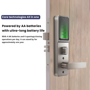 호텔 내구성 분리형 도어락 시스템 카드 잠금 스마트 아파트 목재문 안전 전자 시스템 스마트 호텔락 키 포함 - Product Image 5
