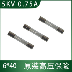 Noyau de fusible haute tension 40 mm x 6 mm 5 KV 0,75 A, protection contre les surtensions en verre pour pièces de four à micro-ondes - Product Image 5