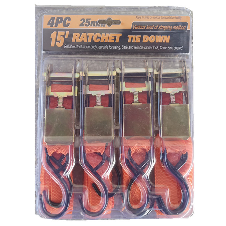 Комплект из 4 предметов Heavy Duty крепление с храповым механизмом с предохранительным тросом (грузовой трещотки галстук-бабочка
