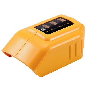 Adaptador de Batería DCB090 con 2 USB, Compatible con Todos los Paquetes de Baterías DEWALT Tipo Deslizante de 10.8V, 14.4V y 18V de Iones de Litio - Product Image 5