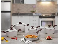 Ensemble de casseroles en céramique antiadhésives modernes, écologiques, en métal, pour la cuisine à domicile