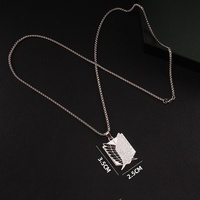 Accessoires d'anime de mode attaque sur collier titan Survey Corps Wings of Freedom collier pendentif attaque sur titan