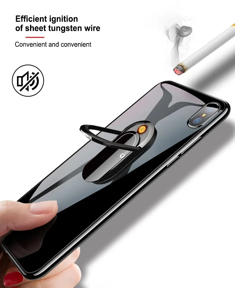 Регулируемая вращающаяся на 360 градусов Настольная подставка мини-USB держатель для мобильного телефона на палец зажигалка
