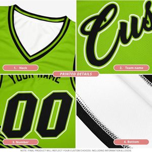 Ensemble de maillots de basket-ball personnalisés en tissu maille, personnalisés avec nom et numéro pour hommes, femmes, filles et garçons - Product Image 5