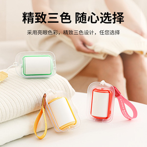 Portable Lint Roller With Washable Sticky Roll For Clothes And Hair Removal Compact Travel Size ABS <b>Material</b> - Product Image 2