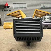 Kompresor Sekrup Portabel Bertenaga Diesel 375CFM 8bar Berpelumas Berpendingin Udara PLC Pertambangan Konstruksi Pompa Tangguh