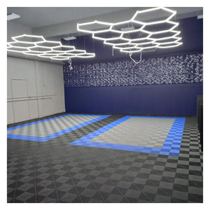 Drenaje antideslizante para lavado de coches, plástico PP, PVC, azulejo de suelo de garaje entrelazado para estacionamiento de automóviles, lavado de coches, suelo de garaje - Product Image 2
