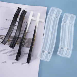 Artisanat Plateau Grip Moule Moules pour Résine Époxy Fleur Stockage Étain Silicone Moule Poignée Placard - Product Image 6