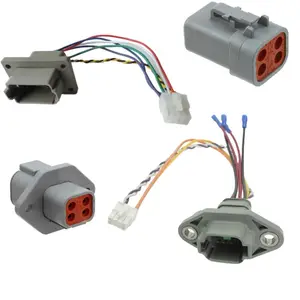 Car deutsch 12 pin connector Electric light Wire harness to molex 5557 Socket Plug wire harness with 18 20 22 AWG connectors