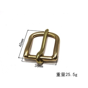 Sabuk gesper tas tangan harga murah aksesoris kerah hewan peliharaan kualitas tinggi gesper sabuk pin pria kuat gesper kuningan solid - Product Image 6