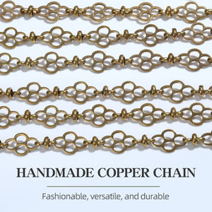 कारखाने की आपूर्ति ठोस कच्चे पीतल श्रृंखला के लिए नाजुक सजाए गहने और घटक मॉडल 2629 बी - Product Image 3