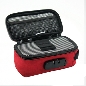 Custodia con Logo personalizzato da viaggio in carbonio foderato per uso olfatto borsa leggera e custodia per odore con serratura a combinazione casi speciali - Product Image 3