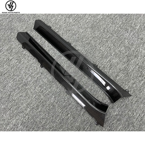 Seuils de porte en fibre de carbone brillante à tissage sergé, style mot de passe, pour GTR R35 2008-2016 avec ajustement précis 1:1 - Product Image 5