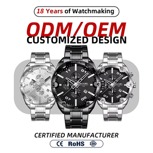VVS Lujo Negocios <span class=keywords><strong>Reloj</strong></span> <span class=keywords><strong>Hombre</strong></span> Cuarzo Acero Inoxidable Macizo Impermeable OEM ODM Pedido Mínimo Bajo - Product Image 3