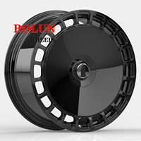 Roues forgées Monobloc Aerodisc noir brillant personnalisé pour Benz G63,RangeRover Vogue,LandRover Defender, PCD 5x130, 5x120