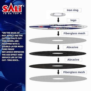 Sali <span class=keywords><strong>100</strong></span> gói 9 inch mục đích chung cắt bánh xe độ cứng cao đĩa mài mòn cho 9 \ "Mài OEM tùy chỉnh - Product Image 3