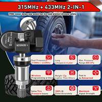 Capteur TPMS universel programmable Autel TPS218 MX-Sensor à valve métallique 315 MHz et 433 MHz 2 en 1 pour toutes les voitures
