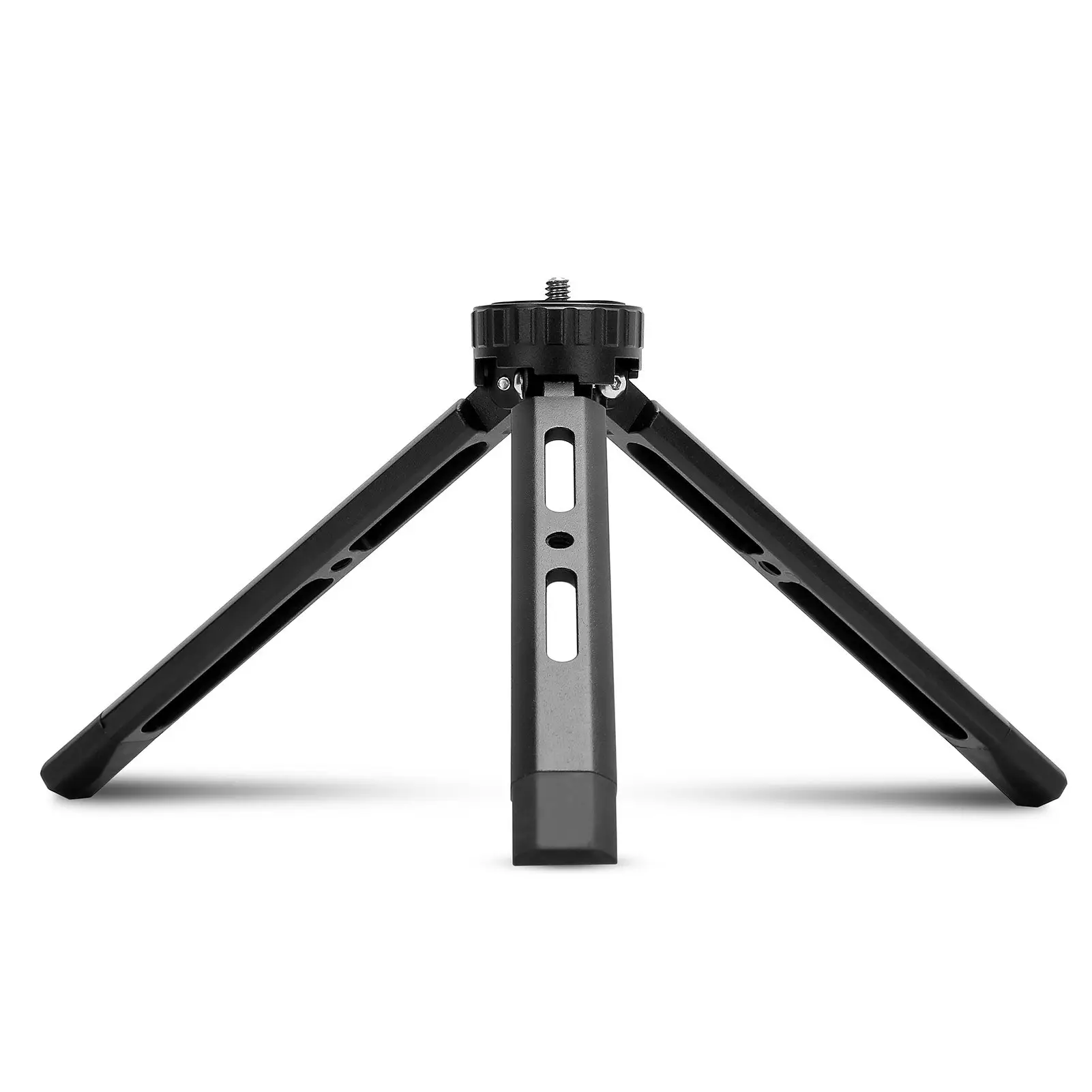 Mini Metal Tripod Aluminum Alloy Desktop Stand Tripod with 1/4 inch Screw for DSLR ILDC Camera Camcorder Projector