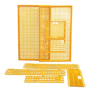 Manufacturer Big Size Hdpe 960*570*27mm Stackable Plastic Transort Cage / Crate For Chicken / Duck / Goose / Quail / Pigeon