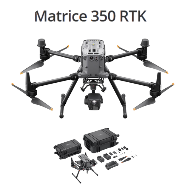 The New DJII Matrice 350 300RTK Offers a Maximum Flight Time of 27 Minutes and Supports Multi-payload Night Vision FPV Cameras