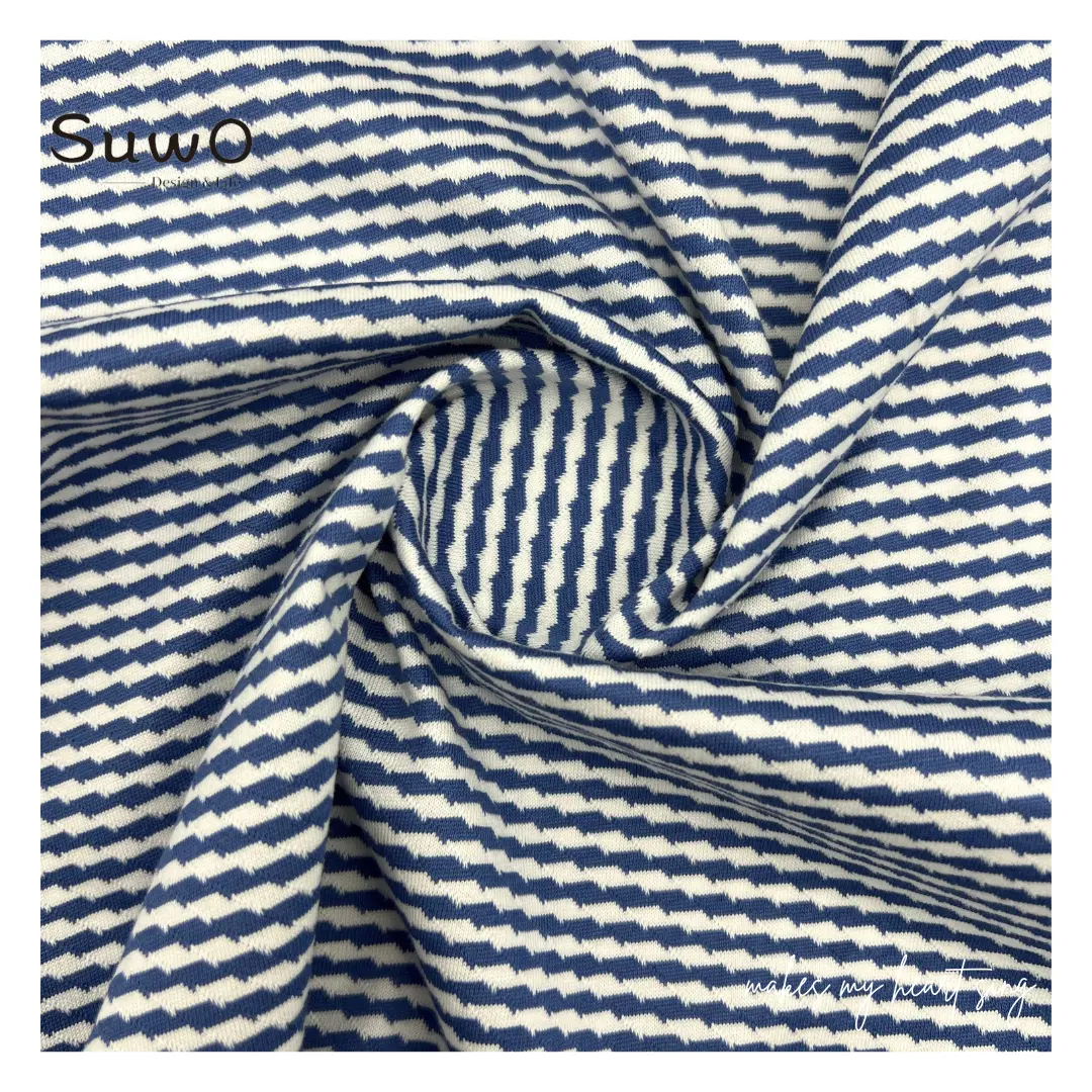 Wholesale Best Quality textile cotton fabric stripe for men's t-shirt clothing