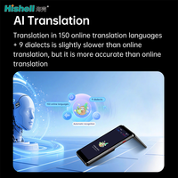 Traducteur de langues portable à faible MOQ avec sous-titres en temps réel et suppression du bruit pour la réception d'hôtel