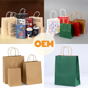 Good Selling Recyclable Varnished Paper <b>Bag</b> Custom <b>White</b> Luxury Kraft Window Paper <b>Bag</b> Paper <b>Bags</b> For Food - Product Image 2