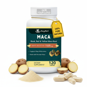 Integratore Erboristico ad Alta Purezza Personalizzato con Estratto di Radice di Maca in Capsule per Gestire lo Stress Fisico - Product Image 1