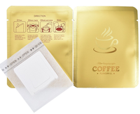 Sac en papier scellé Kraft emballage de café ensemble de filtres à café portables filtre à café goutte à goutte sac d'oreille suspendu