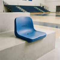 Banc extra large en HDPE, aluminium et acier, résistant aux UV, anti-vieillissement, écologique, durable, pour extérieur, intérieur, stade, vente en gros OEM