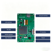 Module d'affichage LCD TFT Huaxin 4,3 pouces, résolution 480*272, écran tactile capacitif, port série UART, HMI, OEM, ODM, luminosité personnalisable