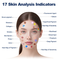 MAX Professional Portable 3D Face Measuring Analyzer Equipo de belleza para pruebas de piel facial