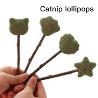 Jouets pour animaux de compagnie personnalisés diverses formes boule de menthe sucette ingrédients végétaux purs nutrition saine nettoyage bouche jouets balle d'herbe à chat pour animaux de compagnie