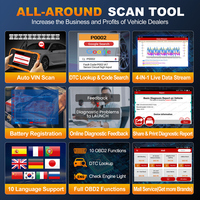 Herramienta de Diagnóstico Automotriz LAUNCH X431 Creader ELITE 2.0 BBA FGC, Escáner OBD OBD2, Codificación ECU de Todos los Sistemas, Bidireccional, Actualización Gratuita