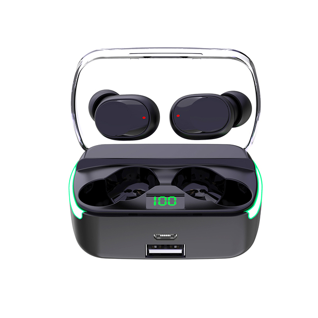 New Wireless Earphone TWS Earbuds LED Display with Power Bank Headset Earphone Microphone