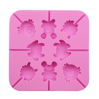 277 bricolage conception de moule personnalisé Silicone sucette moule bonbons durs monstre de Pâques silicone sucette moule à la main faire bricolage chocolat résine