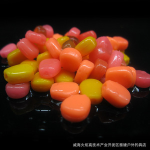 Señuelos de plástico realistas con forma de grano de maíz para la pesca de carpas en agua dulce - Product Image 3