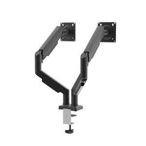 Support de bureau réglable à <span class=keywords><strong>double</strong></span> <span class=keywords><strong>bras</strong></span> pour écran d'ordinateur portable, ergonomique, pour jeux vidéo - Product Image 2