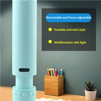 XJ-809 senter berkemah Mini portabel, lampu kerja plastik Lumen tinggi IP67 sinar dapat disesuaikan dapat diisi ulang tipe-c