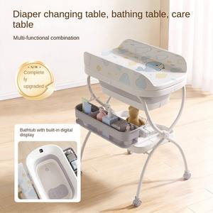 Table à langer multifonctionnelle tout-en-un, station de soins pour bébé portable pour le bain et le change de couches des nouveau-nés - Product Image 2