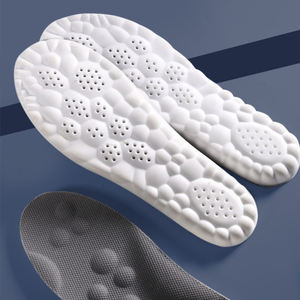 Semelles de sport à absorption des chocs 4D, respirantes, orthopédiques, à haute élasticité, pour hommes et femmes, semelles de massage en latex - Product Image 5