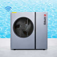 Bomba de Calor Monobloque de Aire a Agua R32 de 8.2kW con Inversor DC, Clasificación A++, con WiFi, Calefacción, Refrigeración y Agua Caliente para Hogar y Hotel