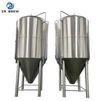 Fermenteur liquide personnalisé de 500L à 20000L en acier inoxydable 304 de qualité alimentaire, cuve de fermentation conique à double enveloppe