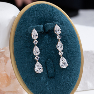เครื่องประดับเมสซี่ MSE-930 ต่างหูเพชรทองคำขาว 18K สำหรับผู้หญิง - Product Image 6