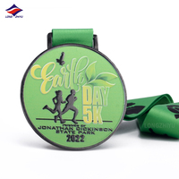 Longzhiyu 17 ans métal sport médailles fabricant personnalisé Harf Marathon finisseur médaille en gros moulé sous pression 5k course médailles