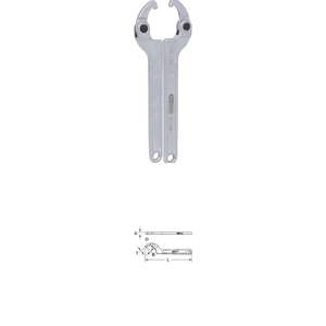 Articulated <b>hook</b> wrench with nose, 15-35 mm (92290040386552) - Product Image 1
