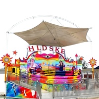 Emozionanti Giostre Disco Tagada per Interni ed Esterni, Giochi da Luna Park, Capacità 30 Persone, Potenza 30kw, in Vendita