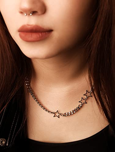 Gothic lưỡi liềm trăng Choker Đen steampunk <span class=keywords><strong>Victorian</strong></span> nhung choker cho phụ nữ cô gái phong cách hợp thời trang dây chuyền thép không gỉ - Product Image 5