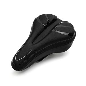 Housse de selle de vélo en silicone, rembourrage en gel épaissi, accessoires de cyclisme pour vélo de montagne, design sportif unisexe pour adultes - Product Image 3